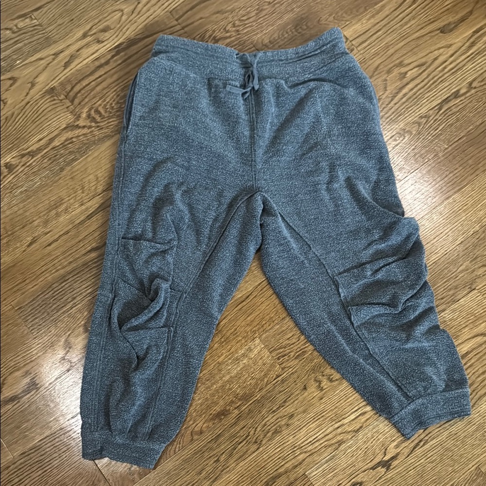 Free People grey fleece joggers